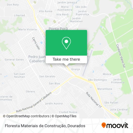 Floresta Materiais de Construção map