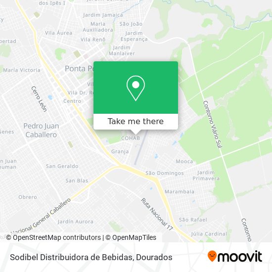 Sodibel Distribuidora de Bebidas map