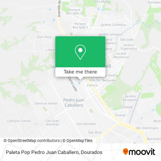 Paleta Pop Pedro Juan Caballero map