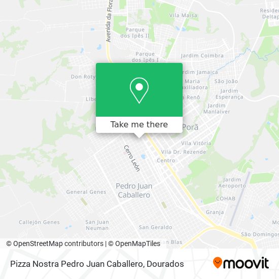 Pizza Nostra Pedro Juan Caballero map