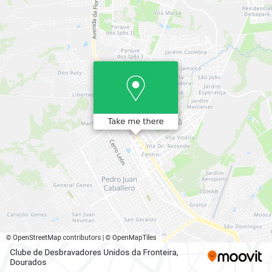 Clube de Desbravadores Unidos da Fronteira map
