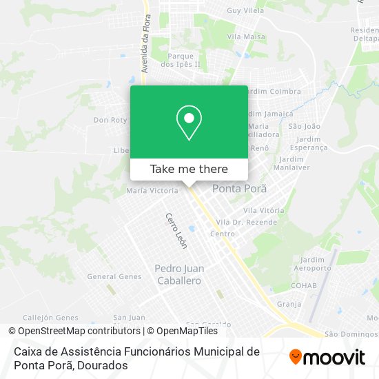 Caixa de Assistência Funcionários Municipal de Ponta Porã map