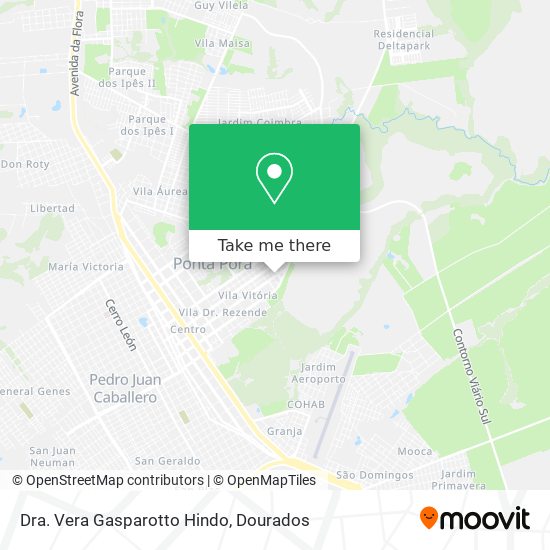 Dra. Vera Gasparotto Hindo map
