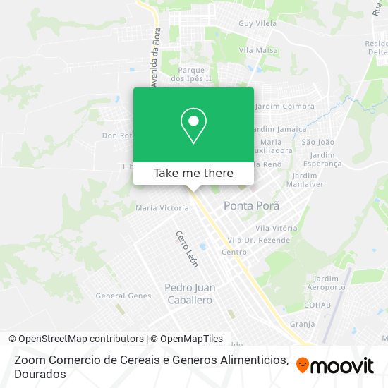 Zoom Comercio de Cereais e Generos Alimenticios map