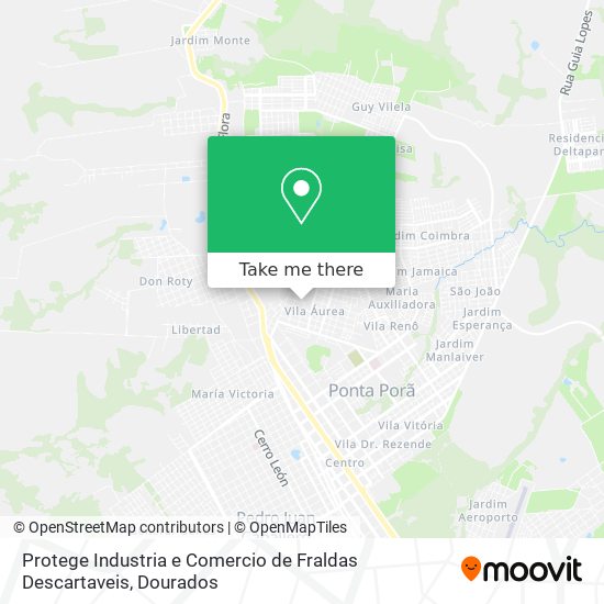 Protege Industria e Comercio de Fraldas Descartaveis map