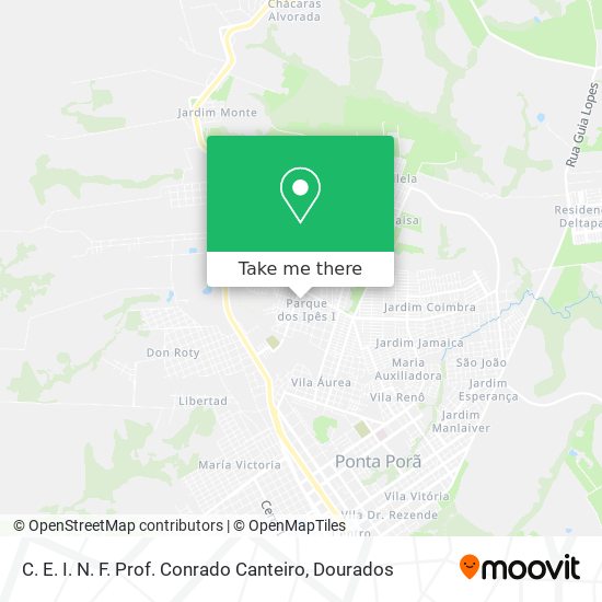 C. E. I. N. F. Prof. Conrado Canteiro map