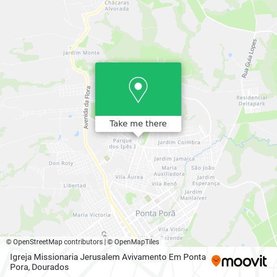 Igreja Missionaria Jerusalem Avivamento Em Ponta Pora map