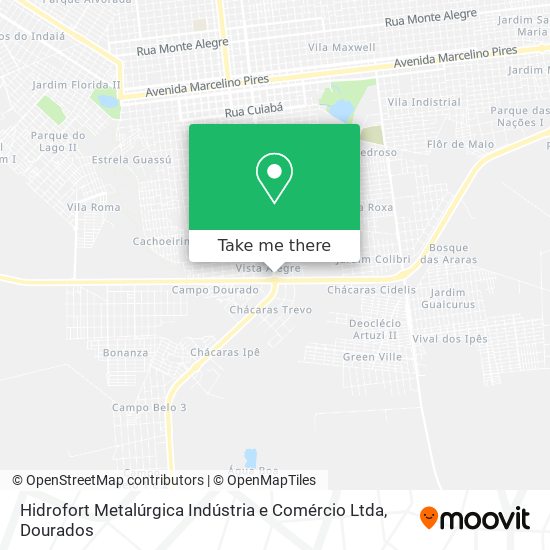 Hidrofort Metalúrgica Indústria e Comércio Ltda map