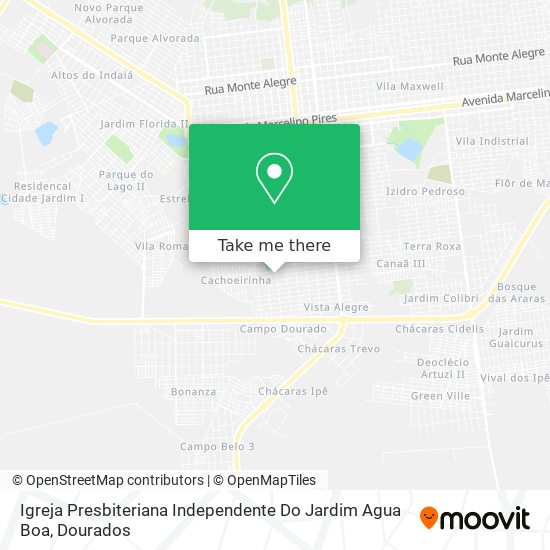 Igreja Presbiteriana Independente Do Jardim Agua Boa map