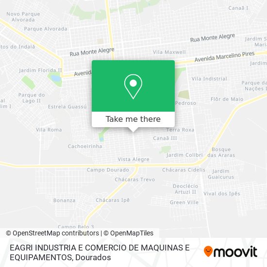 EAGRI INDUSTRIA E COMERCIO DE MAQUINAS E EQUIPAMENTOS map