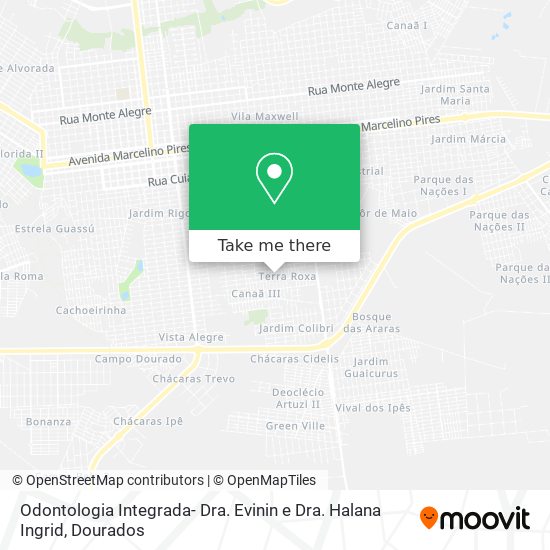 Odontologia Integrada- Dra. Evinin e Dra. Halana Ingrid map