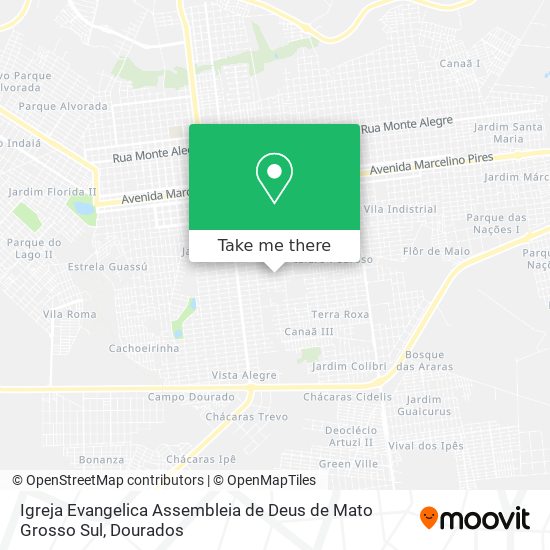 Igreja Evangelica Assembleia de Deus de Mato Grosso Sul map