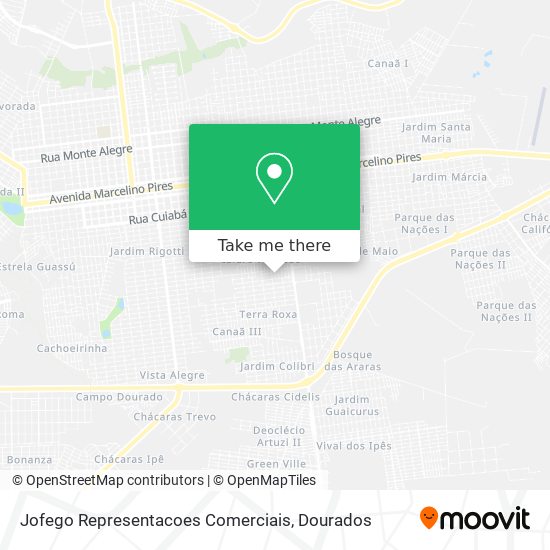 Jofego Representacoes Comerciais map