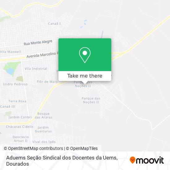 Aduems Seção Sindical dos Docentes da Uems map