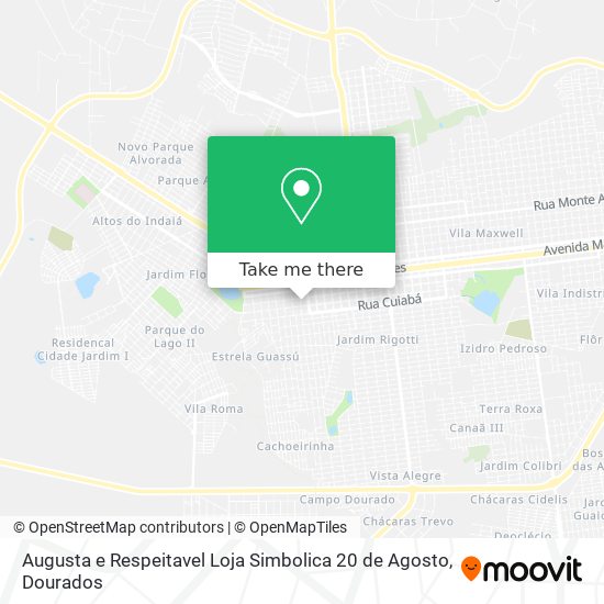 Augusta e Respeitavel Loja Simbolica 20 de Agosto map