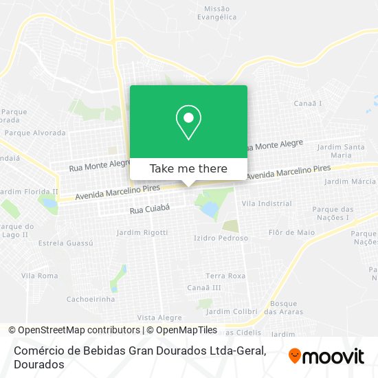 Comércio de Bebidas Gran Dourados Ltda-Geral map