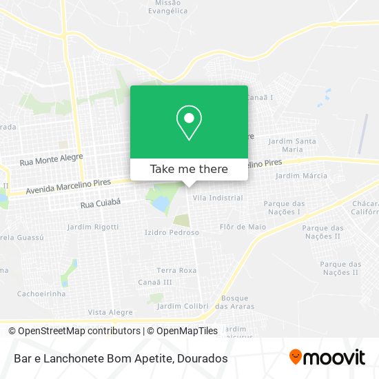 Bar e Lanchonete Bom Apetite map