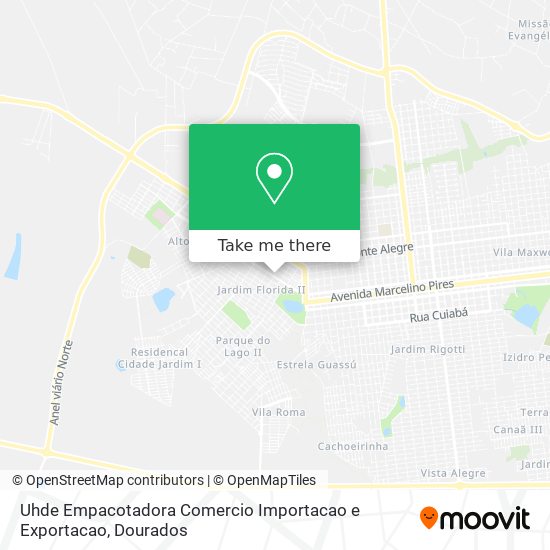 Uhde Empacotadora Comercio Importacao e Exportacao map