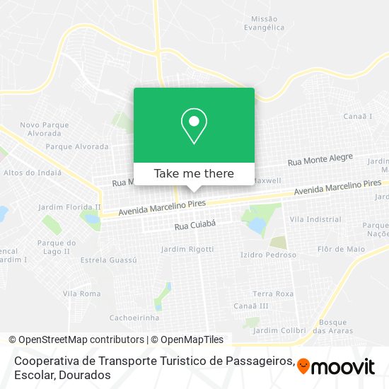 Cooperativa de Transporte Turistico de Passageiros, Escolar map