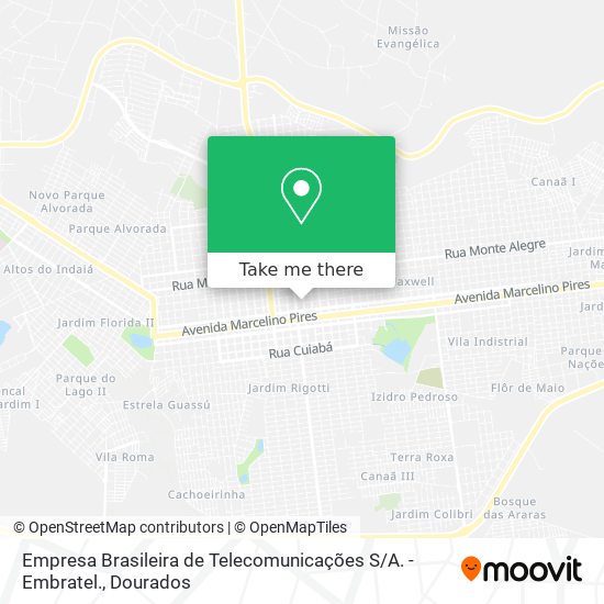 Empresa Brasileira de Telecomunicações S / A. - Embratel. map