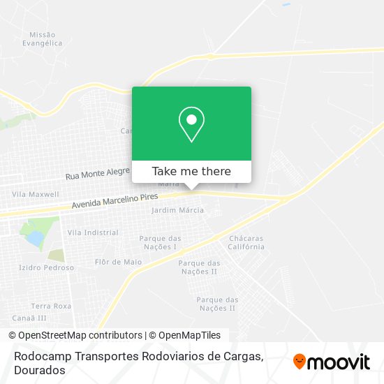 Rodocamp Transportes Rodoviarios de Cargas map