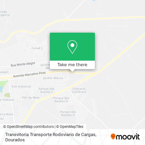Transvitoria Transporte Rodoviario de Cargas map