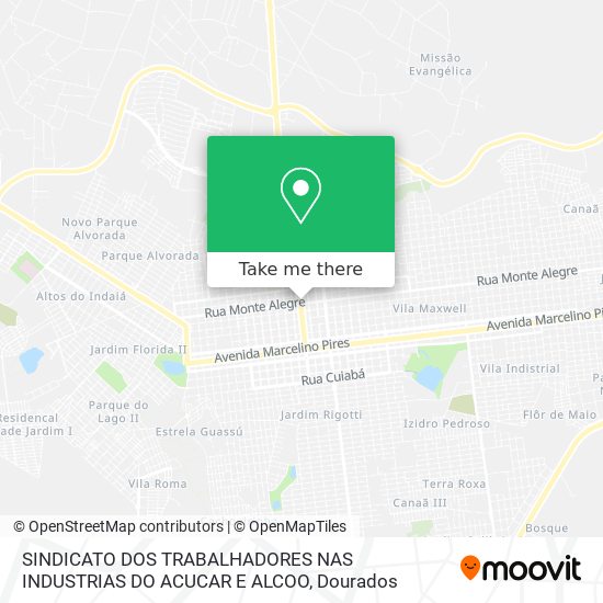SINDICATO DOS TRABALHADORES NAS INDUSTRIAS DO ACUCAR E ALCOO map