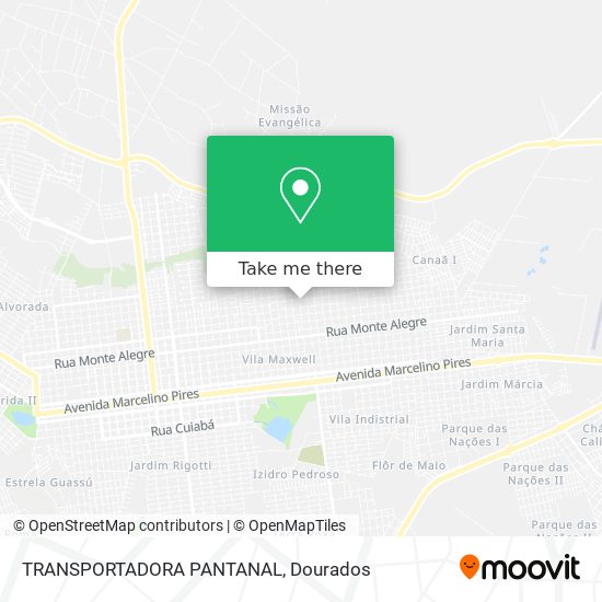 TRANSPORTADORA PANTANAL map