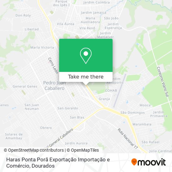 Haras Ponta Porã Exportação Importação e Comércio map