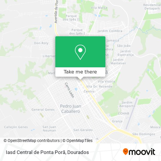 Iasd Central de Ponta Porã map