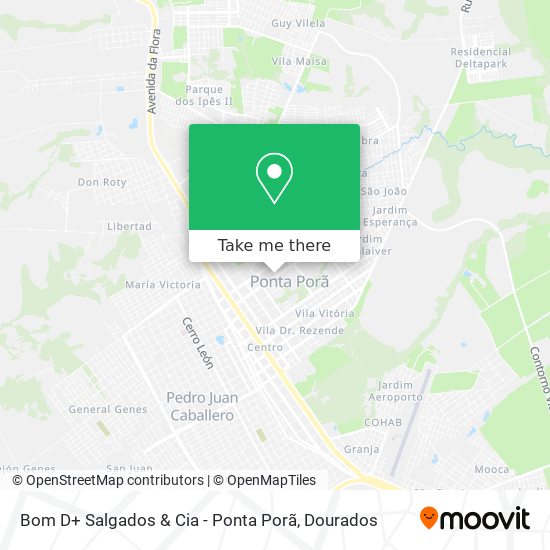 Bom D+ Salgados & Cia - Ponta Porã map