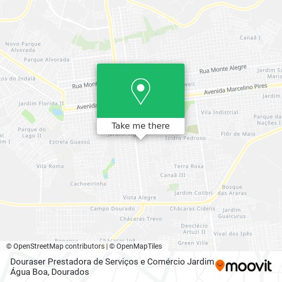 Douraser Prestadora de Serviços e Comércio Jardim Água Boa map