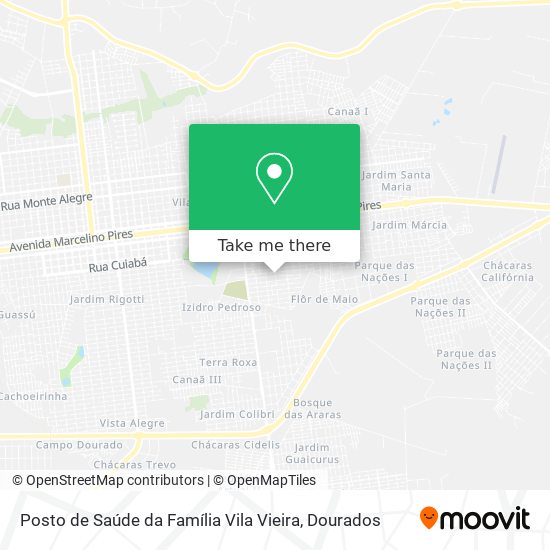 Posto de Saúde da Família Vila Vieira map