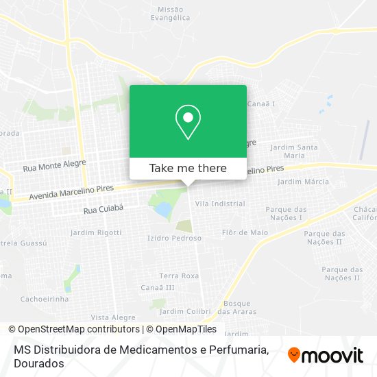 MS Distribuidora de Medicamentos e Perfumaria map