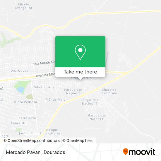 Mercado Pavani map