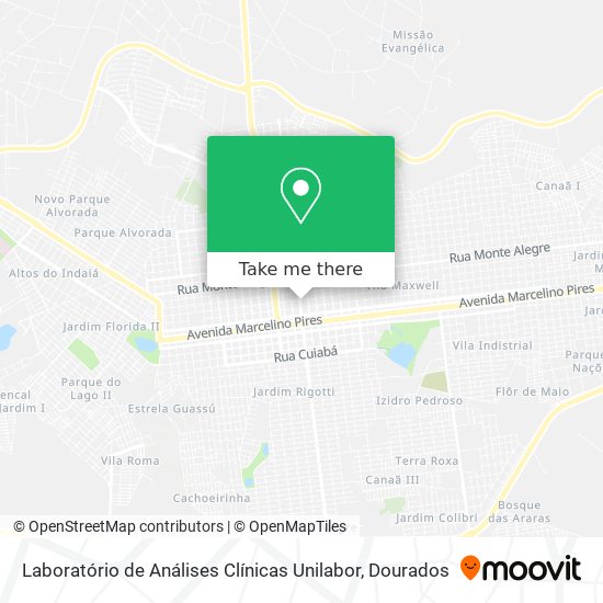 Laboratório de Análises Clínicas Unilabor map