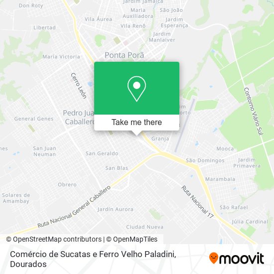 Comércio de Sucatas e Ferro Velho Paladini map