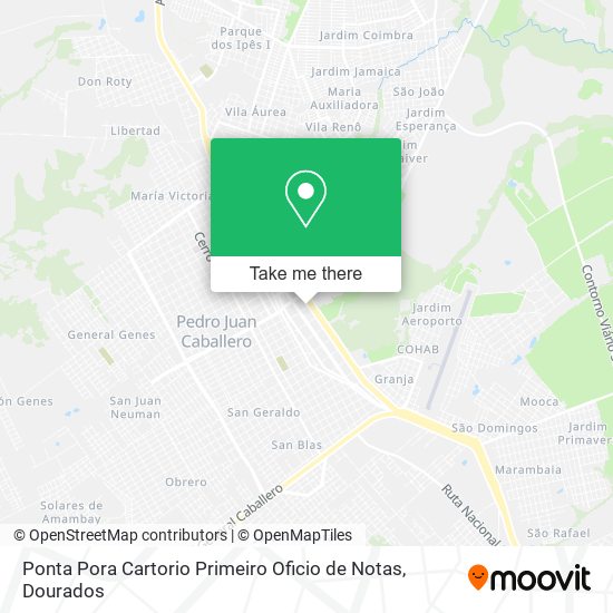 Ponta Pora Cartorio Primeiro Oficio de Notas map