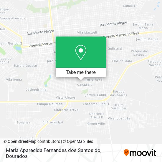 Maria Aparecida Fernandes dos Santos do map