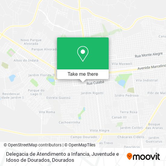 Delegacia de Atendimento a Infancia, Juventude e Idoso de Dourados map