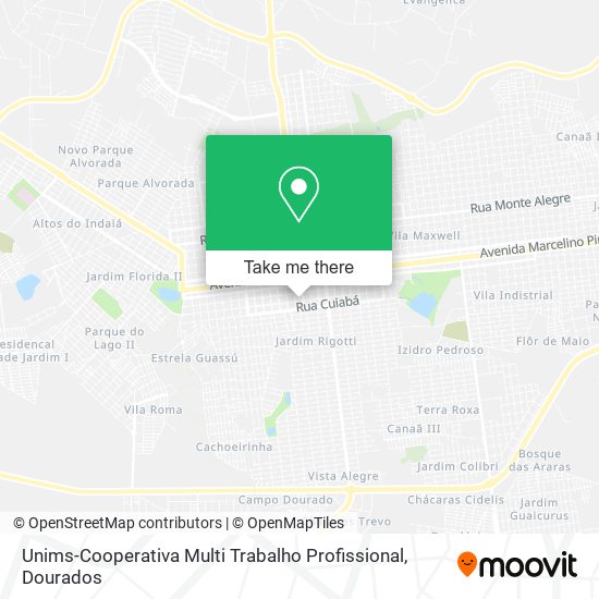 Unims-Cooperativa Multi Trabalho Profissional map