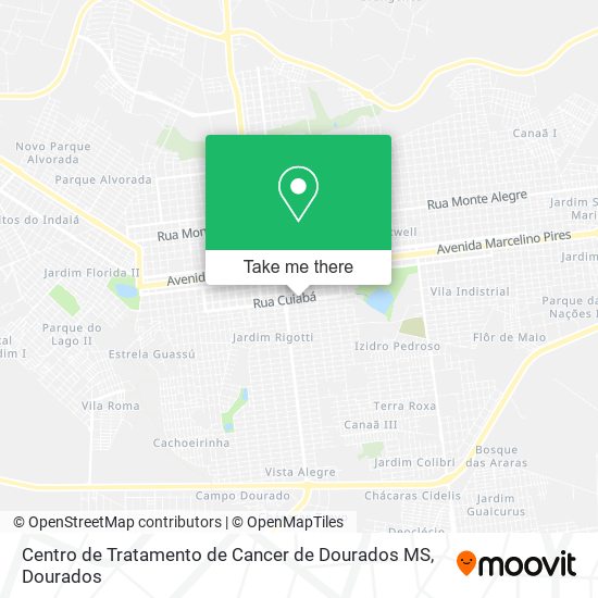 Centro de Tratamento de Cancer de Dourados MS map