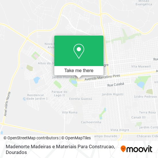 Madenorte Madeiras e Materiais Para Construcao map