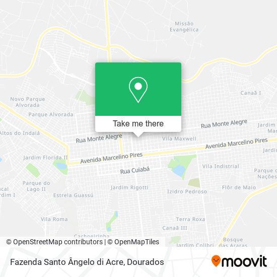 Fazenda Santo Ângelo di Acre map