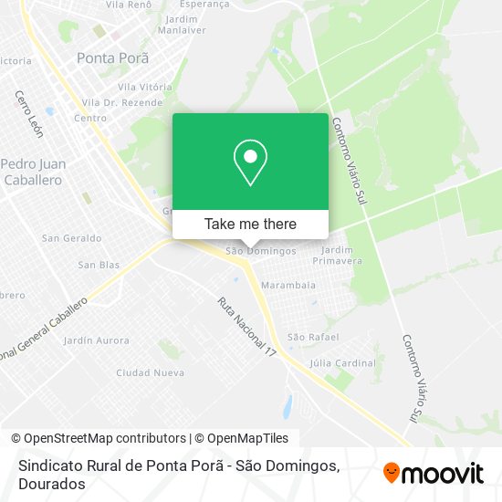 Sindicato Rural de Ponta Porã - São Domingos map