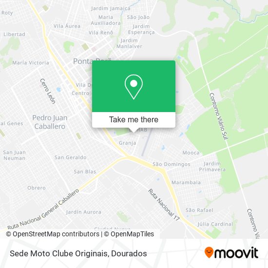 Sede Moto Clube Originais map