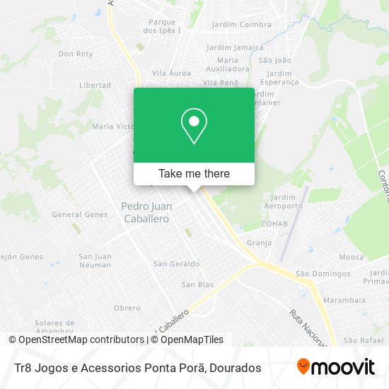 Tr8 Jogos e Acessorios Ponta Porã map