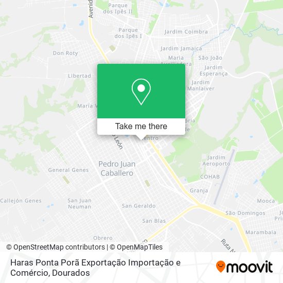 Haras Ponta Porã Exportação Importação e Comércio map