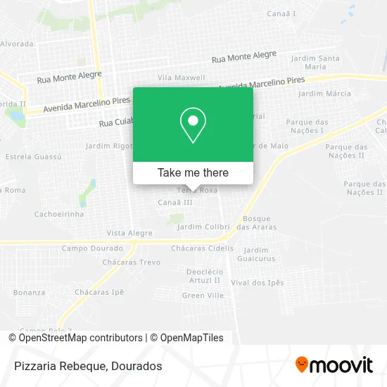 Pizzaria Rebeque map