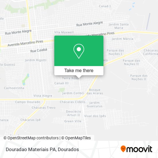 Douradao Materiais PA map